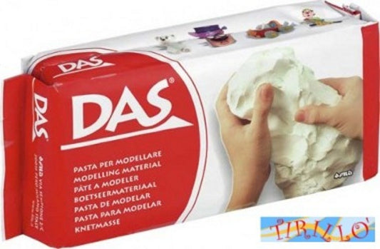 SCULTURA DIDATTICA - Pasta modellabile Das - Colore bianco - 500 g