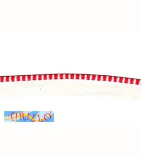 CARTONAGGIO LEGATORIA - capitello bianco e rosso - 5 metri