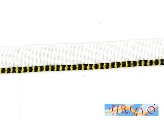 CARTONAGGIO LEGATORIA - Capitello giallo e nero - 5 metri