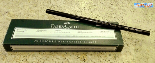 DISEGNO CARTOLERIA VETRO - 1 matita vetrografica Faber-Castell - nero