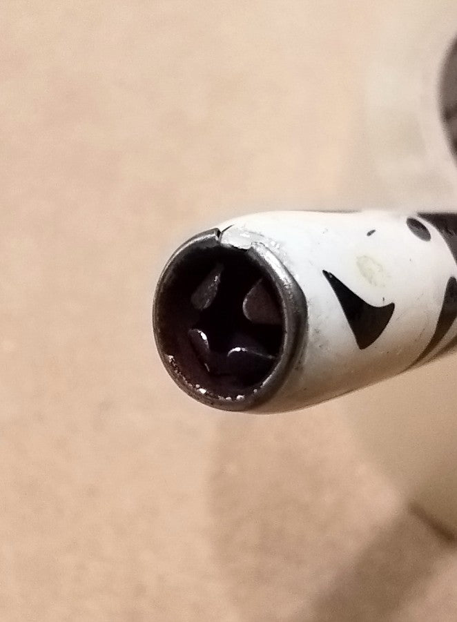 CALLIGRAFIA - Porta pennino cannuccia legno per calligrafia - Marmorizzato nero