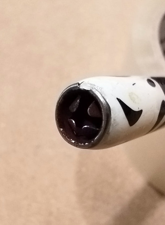 CALLIGRAFIA - Porta pennino cannuccia legno per calligrafia - Marmorizzato nero