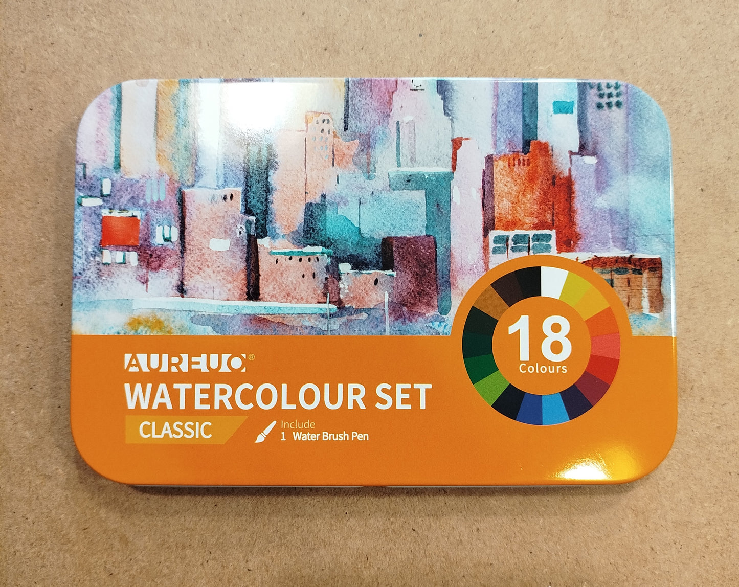 Set acquerelli 18 colori + pennello water brush - Classic