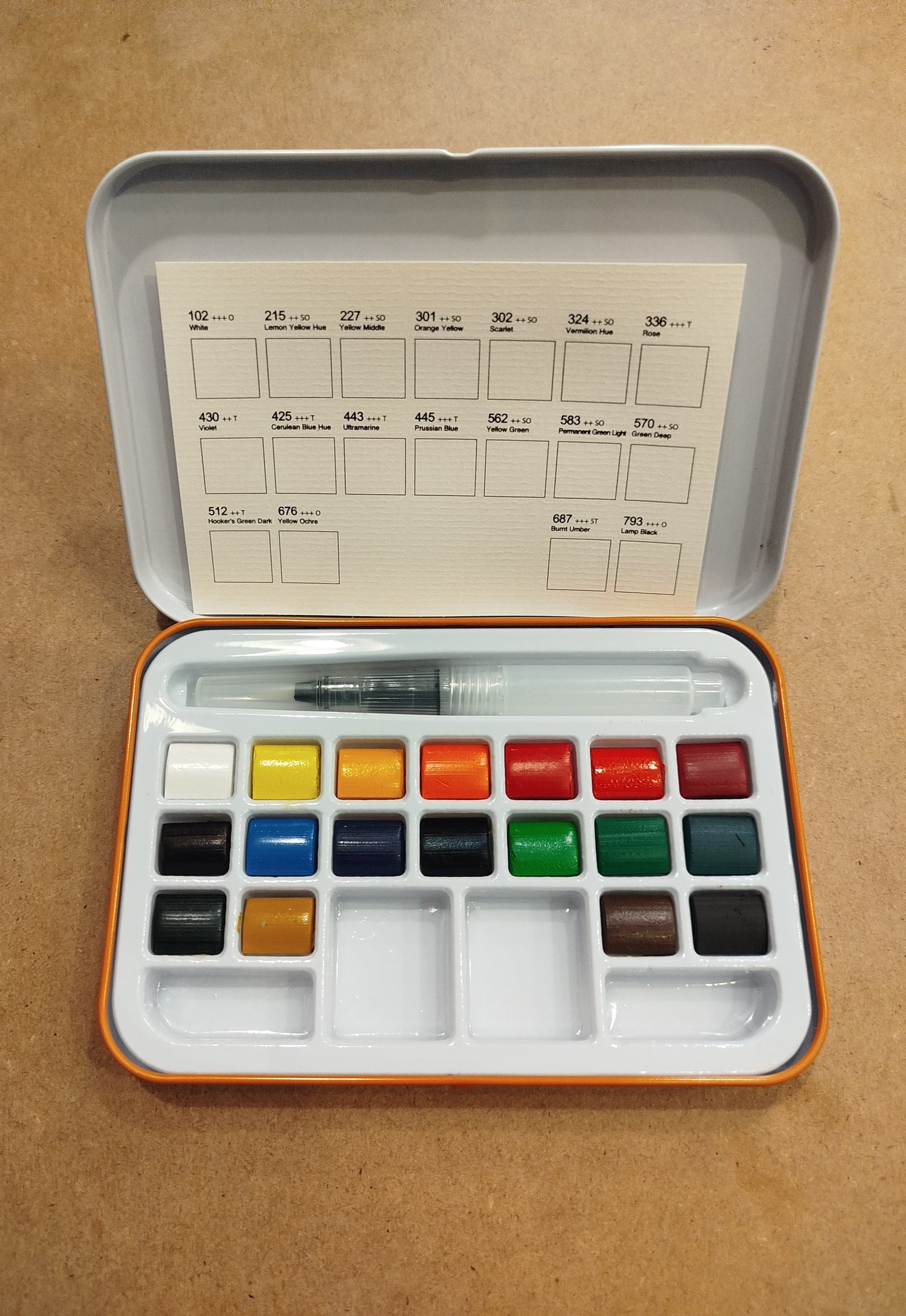 Set acquerelli 18 colori + pennello water brush - Classic
