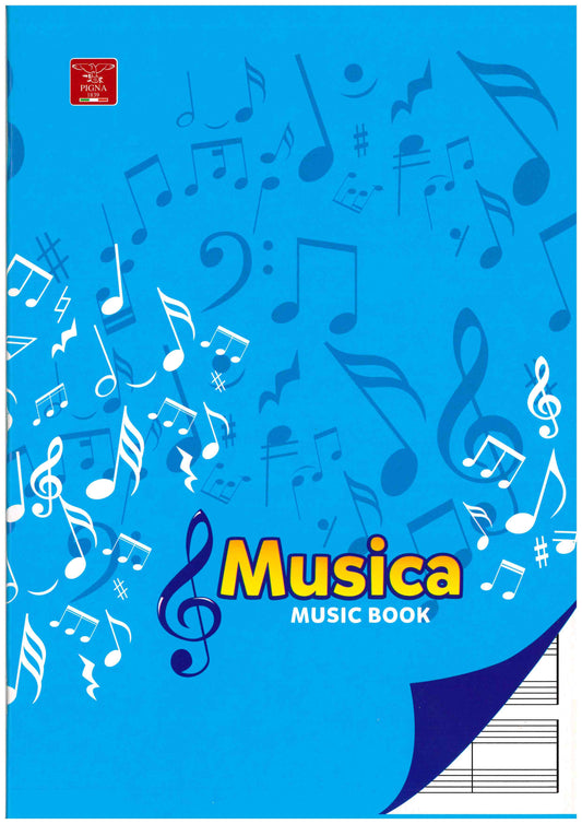 2 quaderni pentagramma A4 - Blu