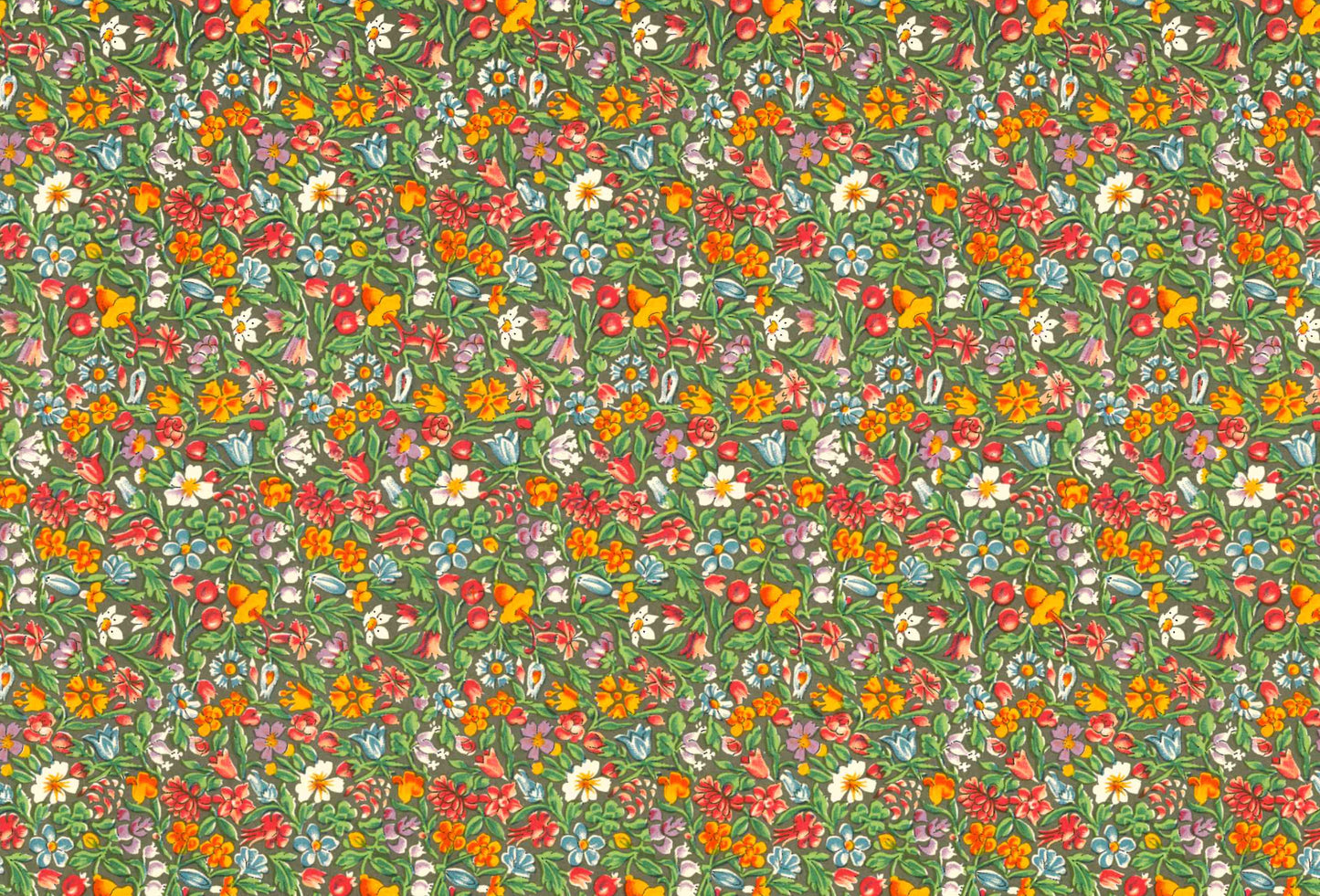 2 fogli carta legatoria découpage e cartonaggio 50x70 cm - Floreale colorato